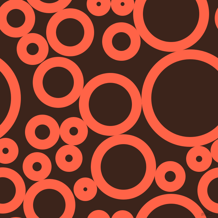 bubbles, circles, sponge, big, medium, small, 33 pixel line width, Tomato and Brown Pod circles bubbles sponge soap seamless tileable