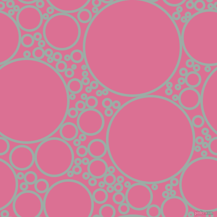 bubbles, circles, sponge, big, medium, small, 5 pixel line width, Tower Grey and Pale Violet Red circles bubbles sponge soap seamless tileable
