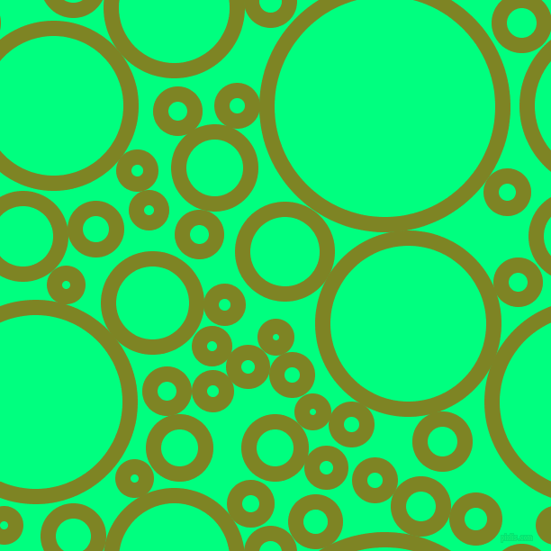 bubbles, circles, sponge, big, medium, small, 17 pixel line width, Trendy Green and Spring Green circles bubbles sponge soap seamless tileable