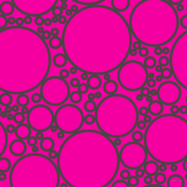 bubbles, circles, sponge, big, medium, small, 9 pixel line width, Tuatara and Hollywood Cerise circles bubbles sponge soap seamless tileable