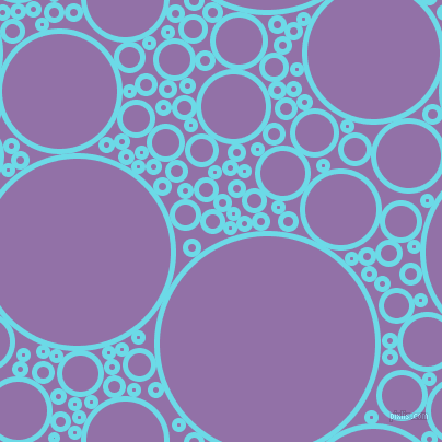 bubbles, circles, sponge, big, medium, small, 5 pixel line width, Turquoise Blue and Ce Soir circles bubbles sponge soap seamless tileable