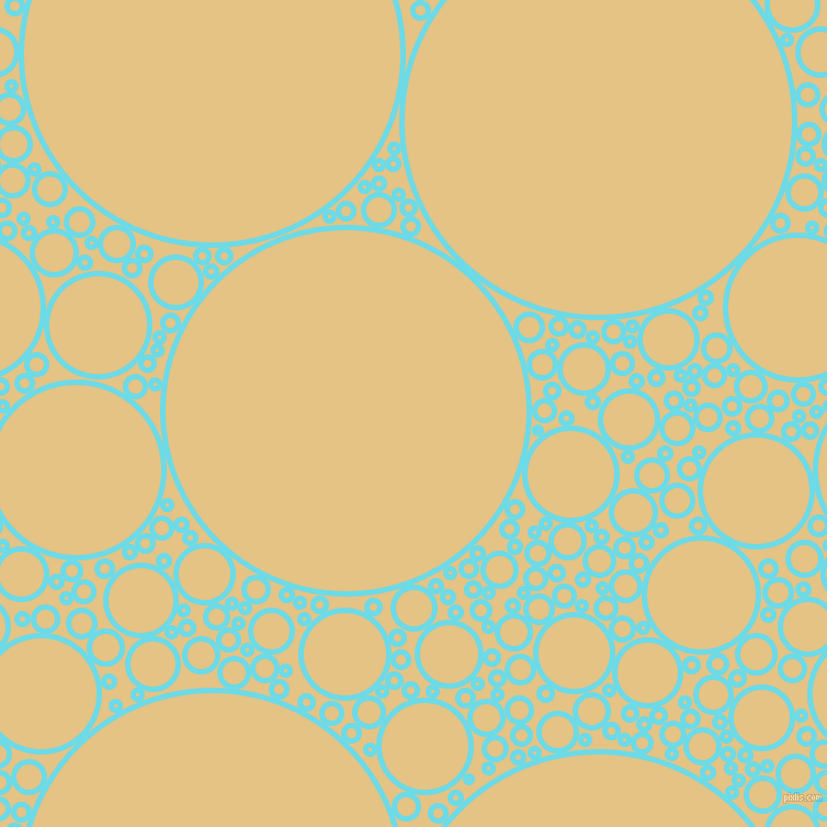 bubbles, circles, sponge, big, medium, small, 5 pixel line width, Turquoise Blue and New Orleans circles bubbles sponge soap seamless tileable