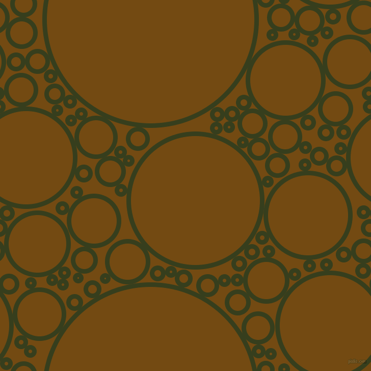 bubbles, circles, sponge, big, medium, small, 9 pixel line width, Turtle Green and Raw Umber circles bubbles sponge soap seamless tileable