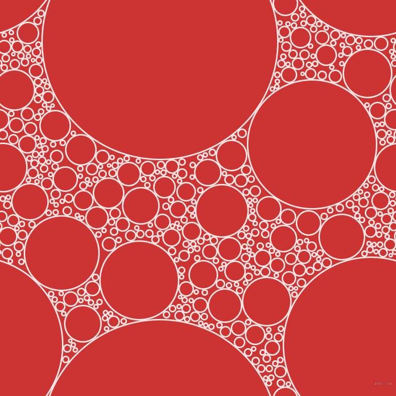 bubbles, circles, sponge, big, medium, small, 3 pixel line width, Tutu and Persian Red circles bubbles sponge soap seamless tileable