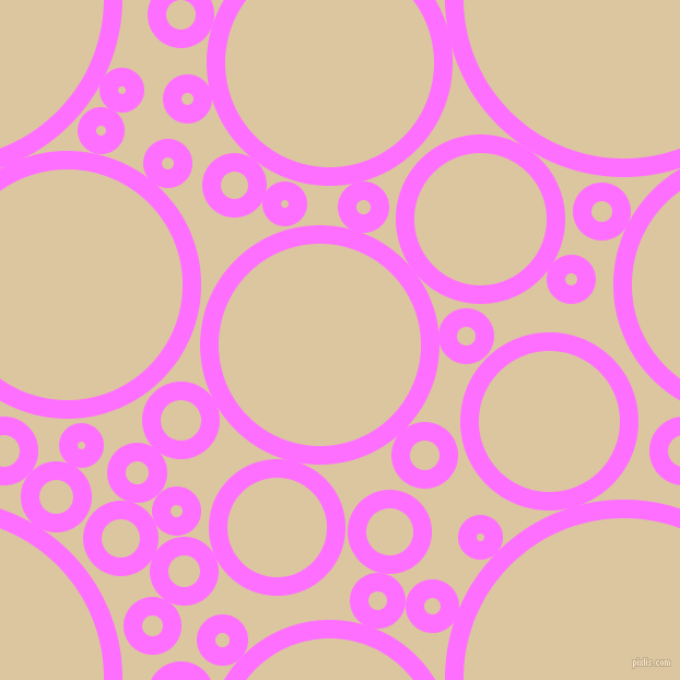 bubbles, circles, sponge, big, medium, small, 17 pixel line width, Ultra Pink and Raffia circles bubbles sponge soap seamless tileable