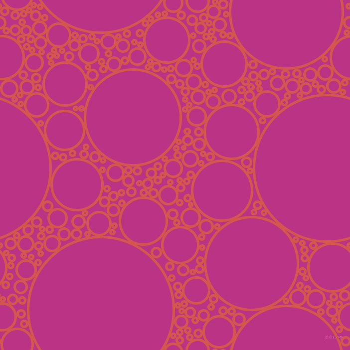 bubbles, circles, sponge, big, medium, small, 5 pixel line width, Valencia and Red Violet circles bubbles sponge soap seamless tileable