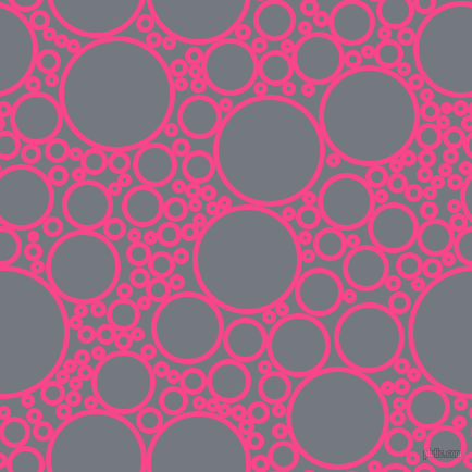 bubbles, circles, sponge, big, medium, small, 5 pixel line widthViolet Red and Storm Grey circles bubbles sponge soap seamless tileable