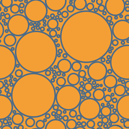 bubbles, circles, sponge, big, medium, small, 5 pixel line width, Wedgewood and Yellow Sea circles bubbles sponge soap seamless tileable
