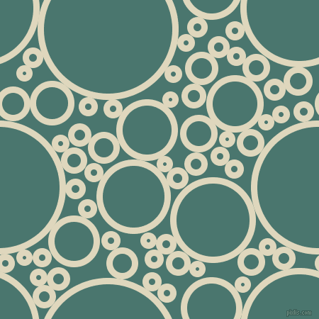 bubbles, circles, sponge, big, medium, small, 9 pixel line width, Wheatfield and Dark Green Copper circles bubbles sponge soap seamless tileable