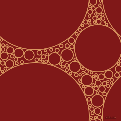 bubbles, circles, sponge, big, medium, small, 3 pixel line width, Whiskey Sour and Falu Red circles bubbles sponge soap seamless tileable