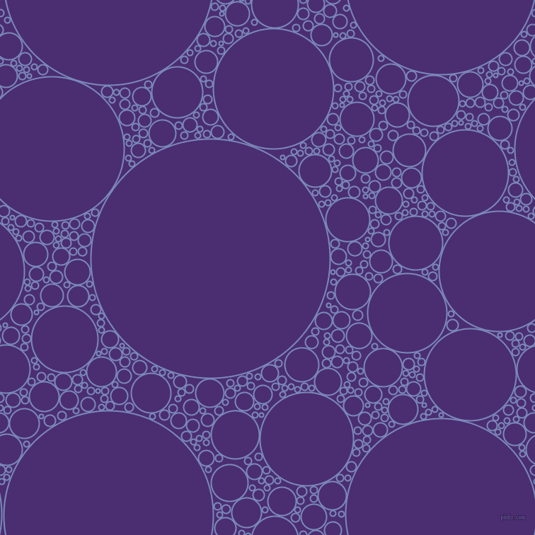 bubbles, circles, sponge, big, medium, small, 2 pixel line width, Wild Blue Yonder and Blue Diamond circles bubbles sponge soap seamless tileable