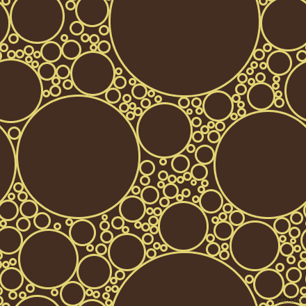 bubbles, circles, sponge, big, medium, small, 3 pixel line width, Wild Rice and Morocco Brown circles bubbles sponge soap seamless tileable