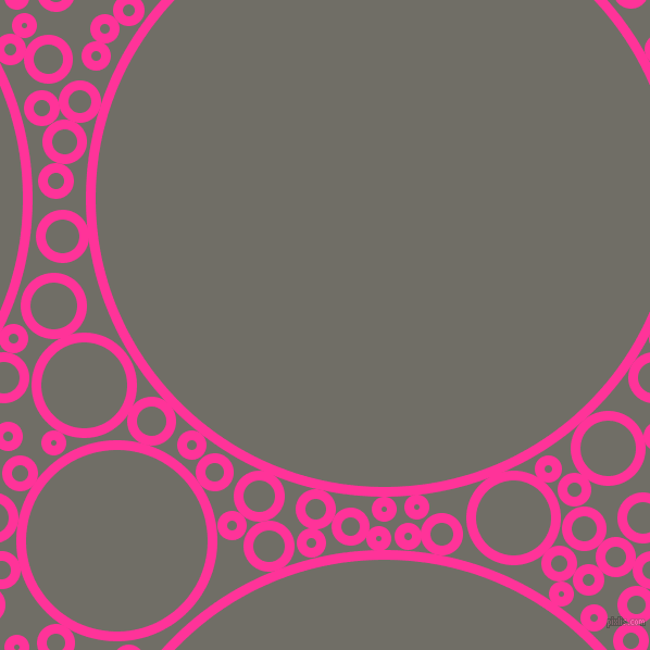 bubbles, circles, sponge, big, medium, small, 9 pixel line width, Wild Strawberry and Ironside Grey circles bubbles sponge soap seamless tileable