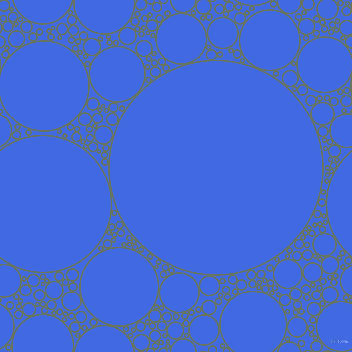 bubbles, circles, sponge, big, medium, small, 3 pixel line width, Willow Grove and Royal Blue circles bubbles sponge soap seamless tileable