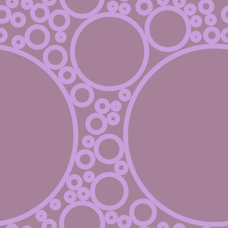 bubbles, circles, sponge, big, medium, small, 17 pixel line width, Wisteria and Bouquet circles bubbles sponge soap seamless tileable