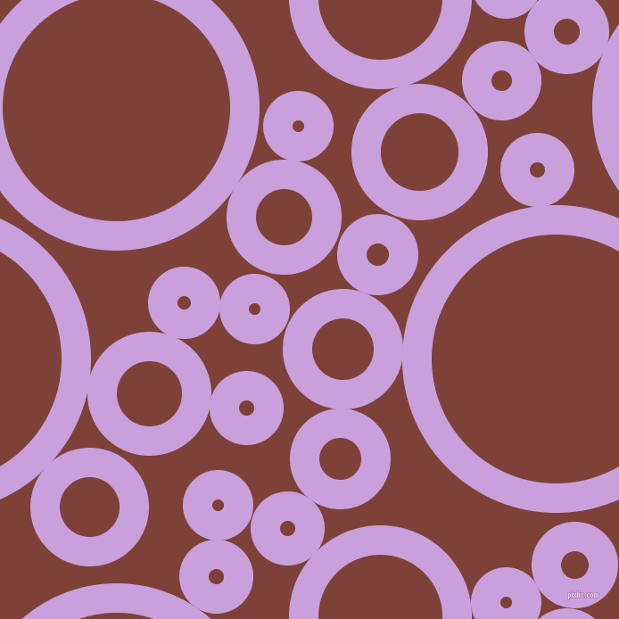 bubbles, circles, sponge, big, medium, small, 33 pixel line width, Wisteria and Red Robin circles bubbles sponge soap seamless tileable