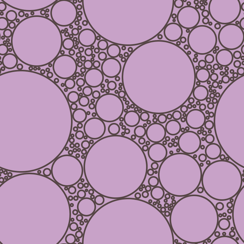bubbles, circles, sponge, big, medium, small, 5 pixel line width, Woody Brown and Lilac circles bubbles sponge soap seamless tileable