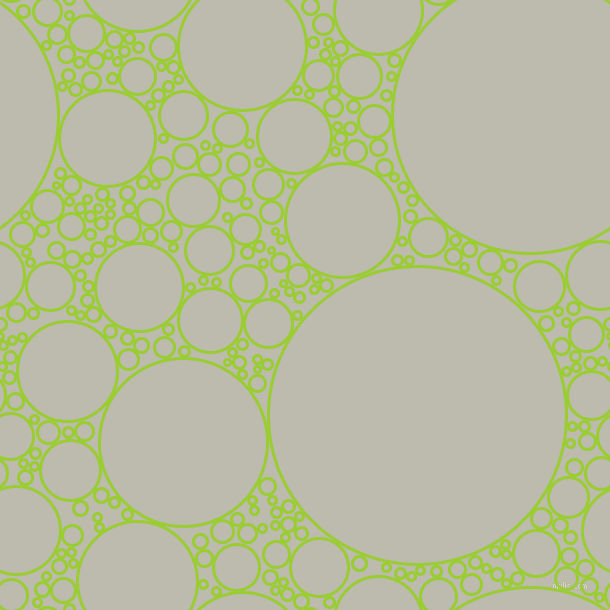 bubbles, circles, sponge, big, medium, small, 3 pixel line width, Yellow Green and Grey Nickel circles bubbles sponge soap seamless tileable