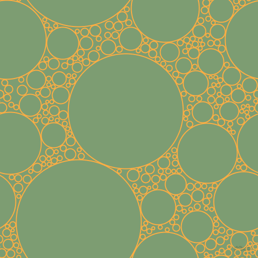 bubbles, circles, sponge, big, medium, small, 2 pixel line width, Yellow Orange and Amulet circles bubbles sponge soap seamless tileable