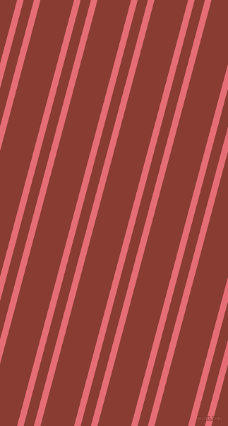 75 degree angles dual stripes line, 9 pixel line width, 14 and 46 pixels line spacing, dual two line striped seamless tileable