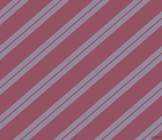 41 degree angles dual stripes lines, 17 pixel lines width, 4 and 55 pixels line spacing, Amethyst Smoke and Vin Rouge dual two line striped seamless tileable