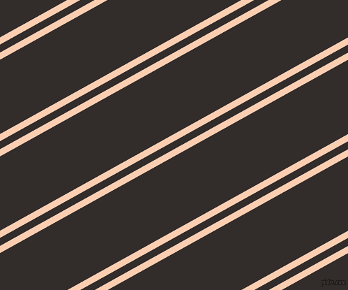 29 degree angles dual striped lines, 9 pixel lines width, 10 and 93 pixels line spacing, Apricot and Diesel dual two line striped seamless tileable