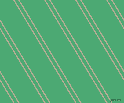 121 degree angle dual stripes lines, 4 pixel lines width, 10 and 69 pixel line spacing, Bison Hide and Ocean Green dual two line striped seamless tileable