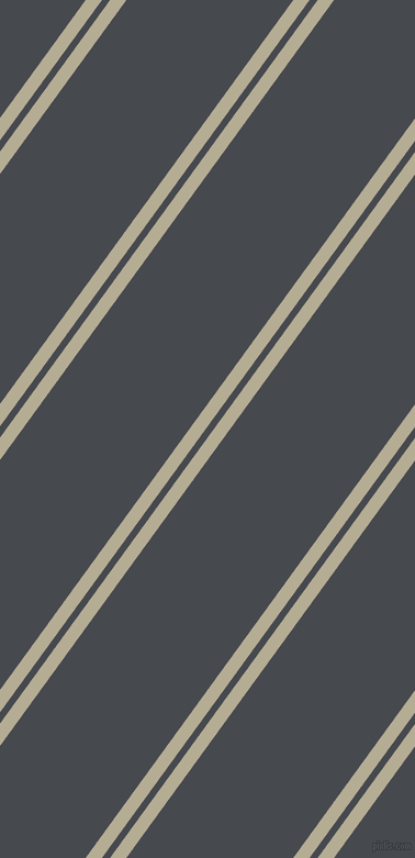 54 degree angles dual striped lines, 12 pixel lines width, 6 and 123 pixels line spacing, Bison Hide and Tuna dual two line striped seamless tileable