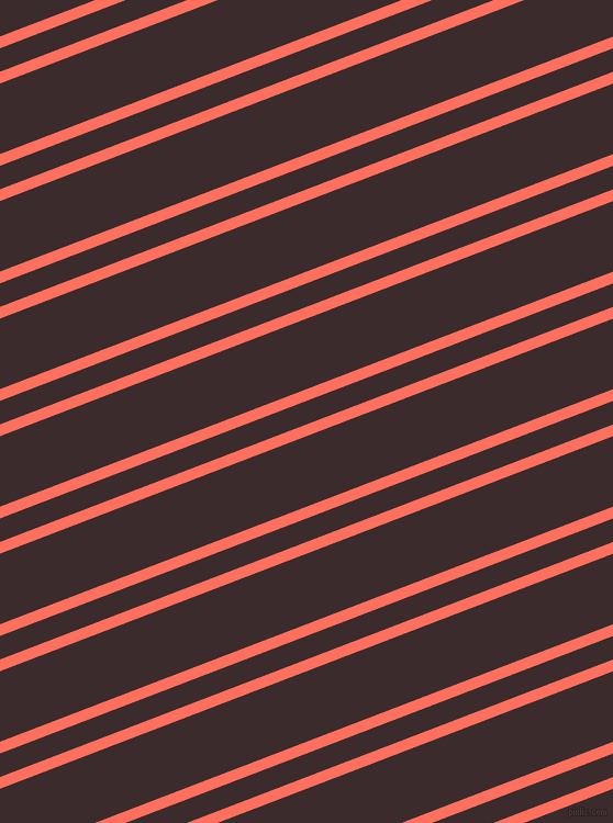 21 degree angles dual striped line, 10 pixel line width, 20 and 60 pixels line spacing, Bittersweet and Havana dual two line striped seamless tileable