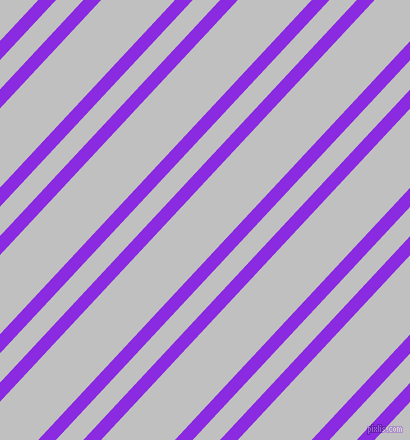 47 degree angles dual striped lines, 13 pixel lines width, 20 and 54 pixels line spacing, Blue Violet and Silver dual two line striped seamless tileable