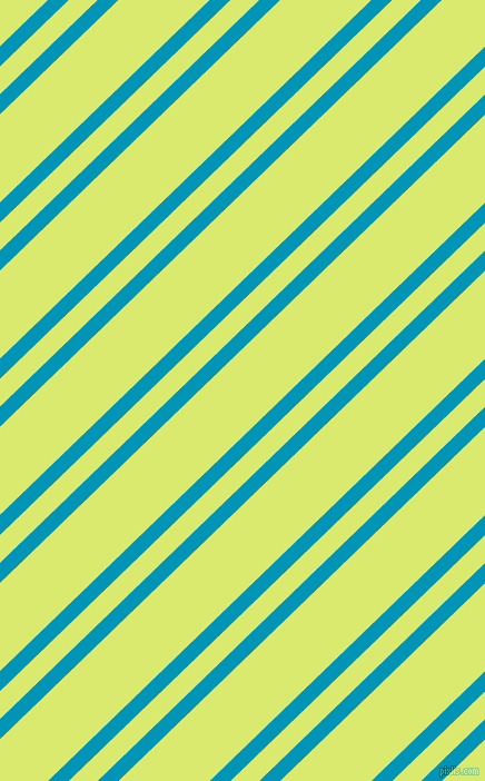 44 degree angle dual striped line, 13 pixel line width, 18 and 57 pixel line spacing, Bondi Blue and Mindaro dual two line striped seamless tileable