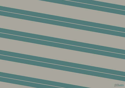 170 degree angle dual stripes line, 17 pixel line width, 2 and 48 pixel line spacing, Breaker Bay and Foggy Grey dual two line striped seamless tileable