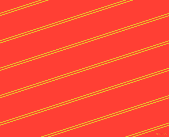 18 degree angle dual stripes line, 3 pixel line width, 4 and 75 pixel line spacing, Bright Sun and Red Orange dual two line striped seamless tileable