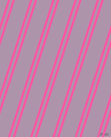 72 degree angles dual striped lines, 7 pixel lines width, 8 and 48 pixels line spacing, Brilliant Rose and London Hue dual two line striped seamless tileable