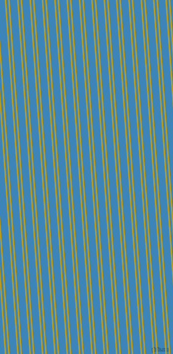 94 degree angles dual stripe line, 3 pixel line width, 4 and 15 pixels line spacing, Buddha Gold and Curious Blue dual two line striped seamless tileable