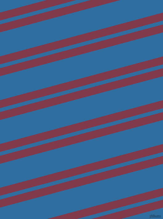 15 degree angle dual stripe line, 25 pixel line width, 12 and 75 pixel line spacing, Camelot and Lochmara dual two line striped seamless tileable