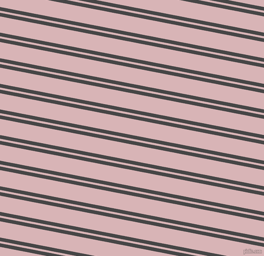 169 degree angle dual stripes line, 7 pixel line width, 4 and 31 pixel line spacing, Charcoal and Pink Flare dual two line striped seamless tileable