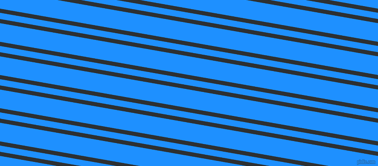 170 degree angles dual striped lines, 8 pixel lines width, 12 and 36 pixels line spacing, Cod Grey and Dodger Blue dual two line striped seamless tileable
