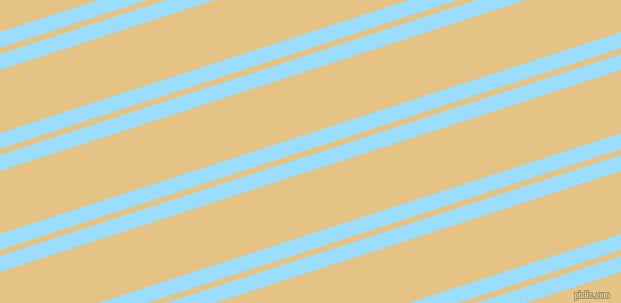 18 degree angle dual stripes lines, 15 pixel lines width, 6 and 60 pixel line spacing, Columbia Blue and New Orleans dual two line striped seamless tileable