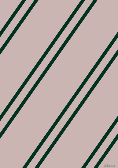 55 degree angle dual striped line, 11 pixel line width, 22 and 114 pixel line spacing, Dark Green and Cold Turkey dual two line striped seamless tileable