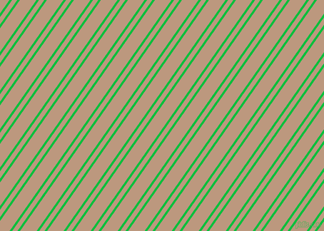 55 degree angle dual striped lines, 3 pixel lines width, 6 and 19 pixel line spacing, Dark Pastel Green and Pale Taupe dual two line striped seamless tileable