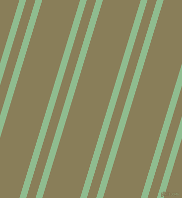 73 degree angles dual striped lines, 13 pixel lines width, 18 and 73 pixels line spacing, Dark Sea Green and Clay Creek dual two line striped seamless tileable