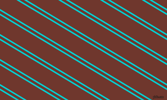 149 degree angles dual striped line, 5 pixel line width, 8 and 54 pixels line spacing, Dark Turquoise and Mocha dual two line striped seamless tileable