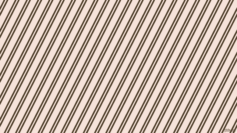 63 degree angle dual striped line, 5 pixel line width, 4 and 19 pixel line spacing, Deep Bronze and Provincial Pink dual two line striped seamless tileable