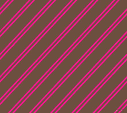 47 degree angle dual striped lines, 5 pixel lines width, 6 and 38 pixel line spacing, Deep Pink and Spice dual two line striped seamless tileable