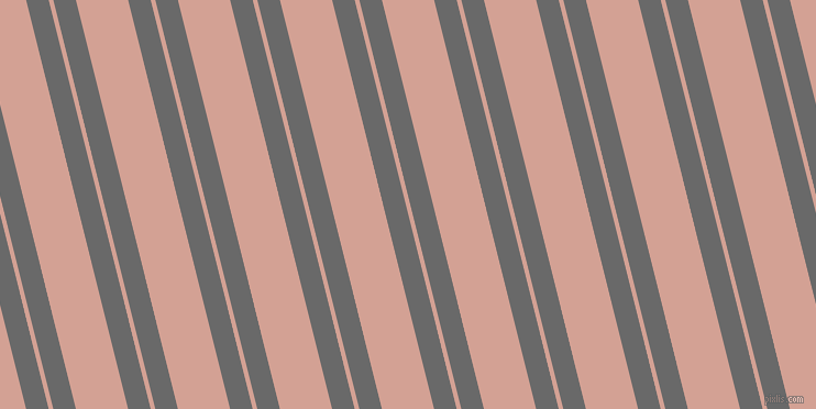 104 degree angles dual striped line, 20 pixel line width, 4 and 46 pixels line spacingDim Gray and Rose dual two line striped seamless tileable