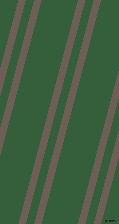 75 degree angles dual striped lines, 25 pixel lines width, 28 and 122 pixels line spacing, Dorado and Hunter Green dual two line striped seamless tileable