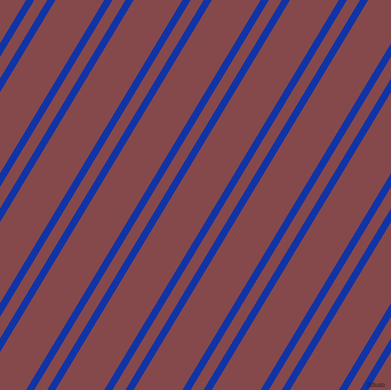59 degree angles dual stripes lines, 14 pixel lines width, 22 and 83 pixels line spacing, Egyptian Blue and Solid Pink dual two line striped seamless tileable
