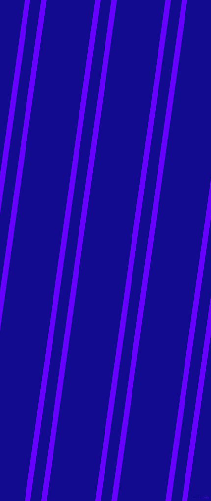 82 degree angles dual stripes line, 11 pixel line width, 22 and 98 pixels line spacing, Electric Indigo and Ultramarine dual two line striped seamless tileable
