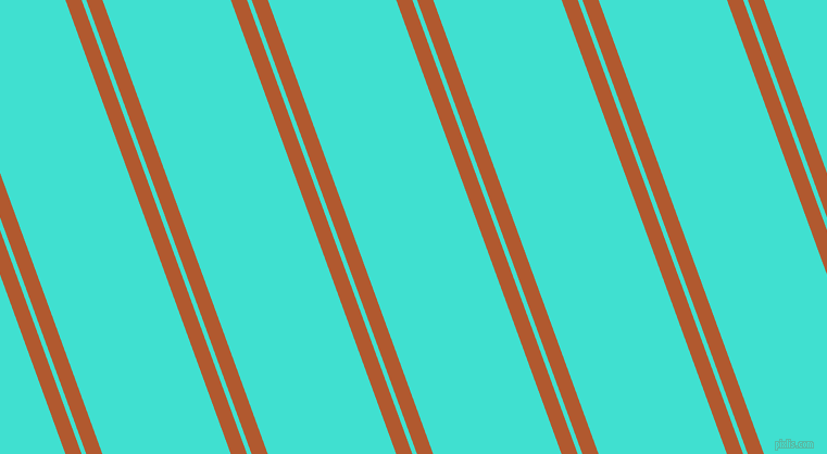 110 degree angles dual stripes lines, 14 pixel lines width, 4 and 111 pixels line spacing, Fiery Orange and Turquoise dual two line striped seamless tileable